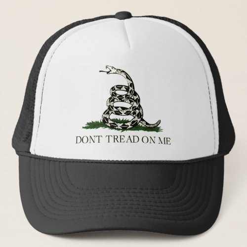 Dont Tread on Me Gadsden flag tea party Trucker Hat