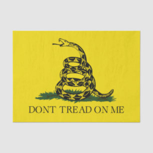 Don't Tread on Me Gadsden flag Tissue Paper