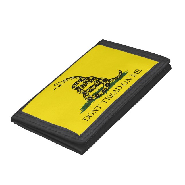 Don't Tread on Me Gadsden flag Trifold Wallet (Bottom)