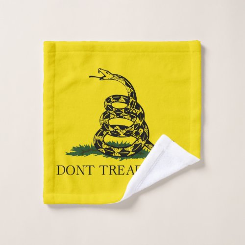 Dont Tread on Me Gadsden flag Wash Cloth