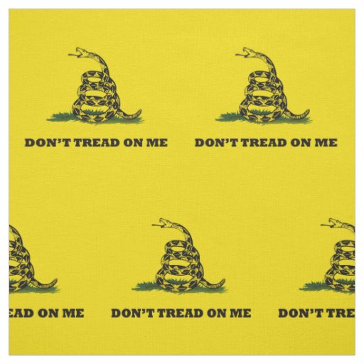 Don't Tread On Me Gadsden Yellow Flag Fabric
