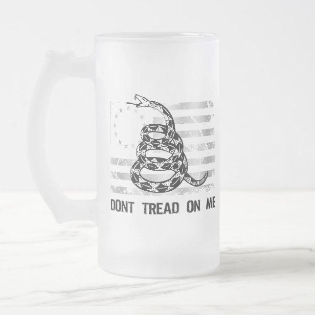 Dont Tread On Me Glass Mug (Left)