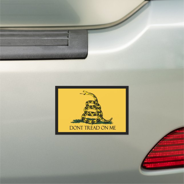 Don't Tread on Me Historical Gadsden Flag Military Car Magnet (In Situ)