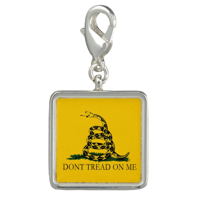 Don't Tread on Me Historical Gadsden Flag Military Charm (Front)