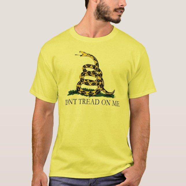 Don't Tread on Me Historical Gadsden Flag Military T-Shirt (Front)