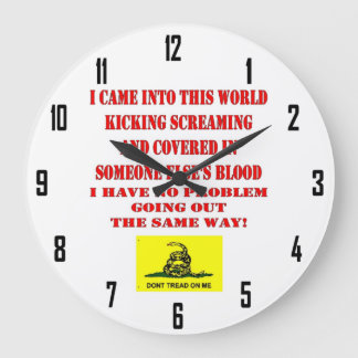DON'T TREAD ON ME LARGE CLOCK