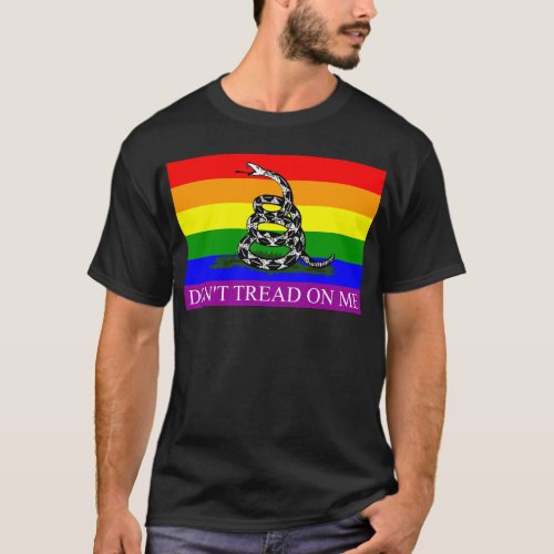 Dont Tread On Me LGBT Pride T_Shirt