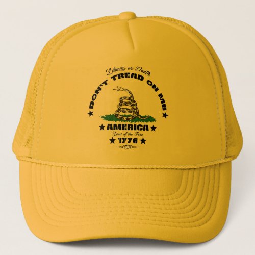 Dont Tread On Me _ Liberty or Death _ America _ Trucker Hat