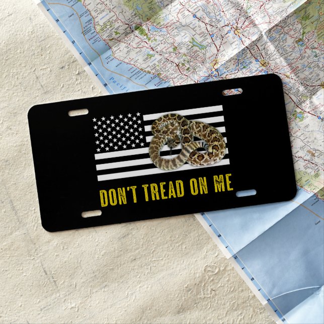 Don't Tread On Me License Plate (In Situ)