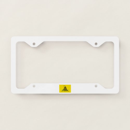 Dont Tread On Me License Plate Frame