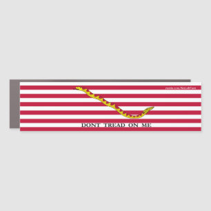Don't Tread On Me Navy Ensign Car Magnet