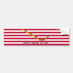 Don't Tread On Me Navy Jack Bumper Sticker