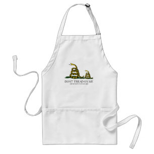 Don't Tread on Me or My Son Gadsden Flag Meme Adult Apron