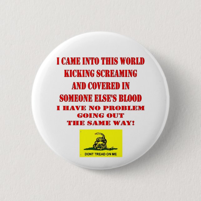DON'T TREAD ON ME PINBACK BUTTON (Front)