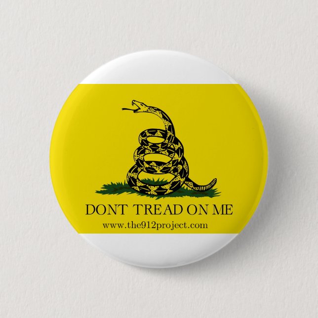 Don't Tread On Me Pinback Button (Front)