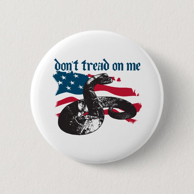 Don't Tread On Me Pinback Button (Front)