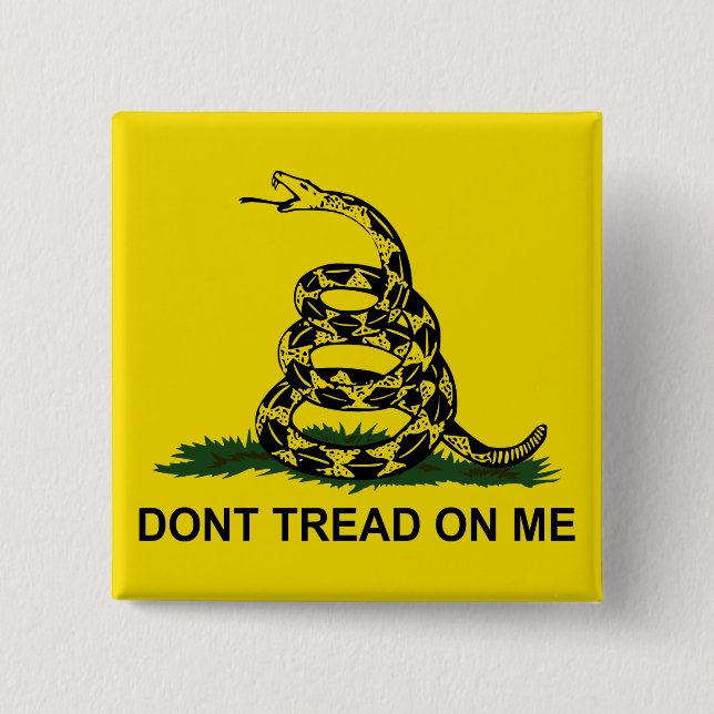 Don't Tread On Me Pinback Button (Front)