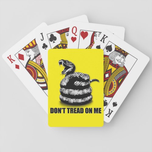 DONT TREAD ON ME playing cards