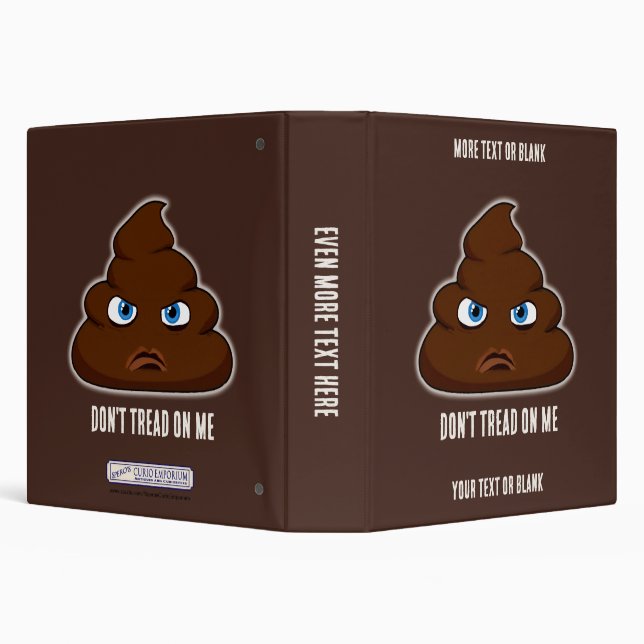 Don't Tread On Me Poo 3 Ring Binder (Background)