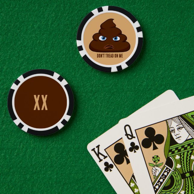 Don't Tread On Me Poo Poker Chips (Poker Table (Double))