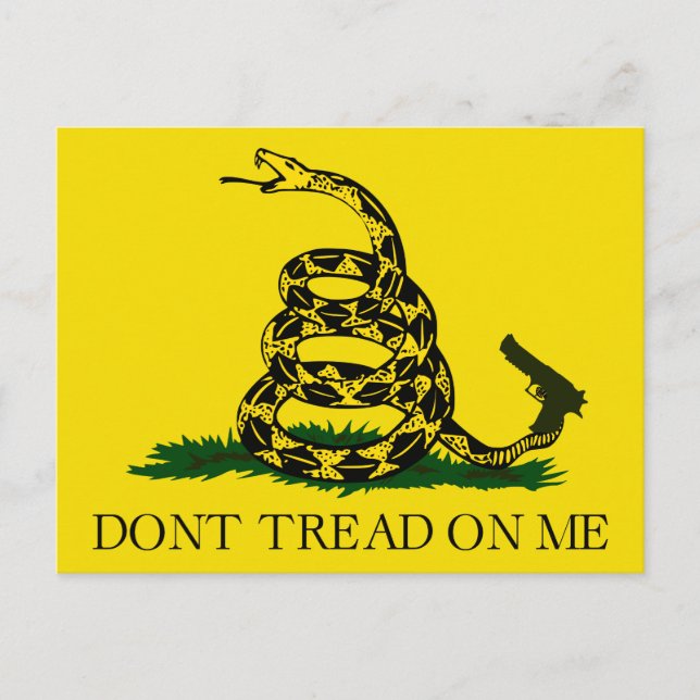 Don't tread on me! postcard (Front)