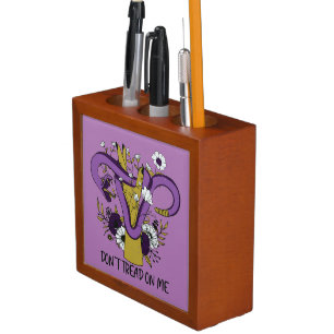 Dont Tread On Me Purple Desk Organizer