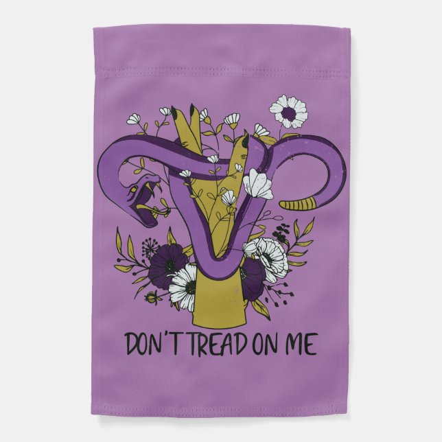 Dont Tread On Me Purple Garden Flag (Front)