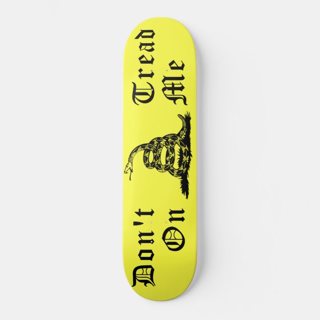 Don't Tread On Me Rattlesnake SKateboard Deck (Front)
