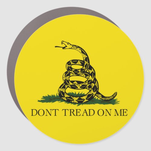 DONT TREAD ON ME Rattlesnake Snake Revolution Flag Car Magnet