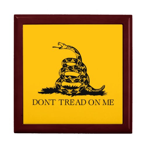 DONT TREAD ON ME Rattlesnake Snake Revolution Flag Gift Box
