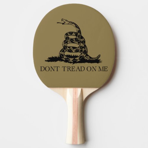 DONT TREAD ON ME Rattlesnake Snake Revolution Flag Ping Pong Paddle