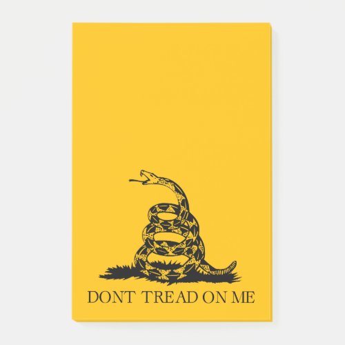 DONT TREAD ON ME Rattlesnake Snake Revolution Flag Post_it Notes