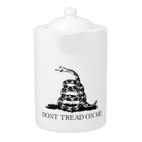 DONT TREAD ON ME Rattlesnake Snake Revolution Flag Teapot
