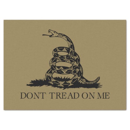 DONT TREAD ON ME Rattlesnake Snake Revolution Flag Tissue Paper
