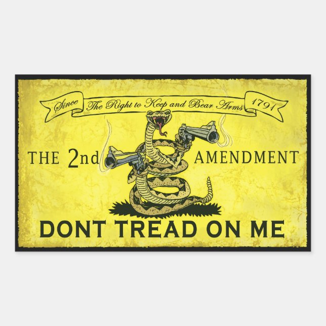 Dont Tread on Me Rectangular Sticker (Front)