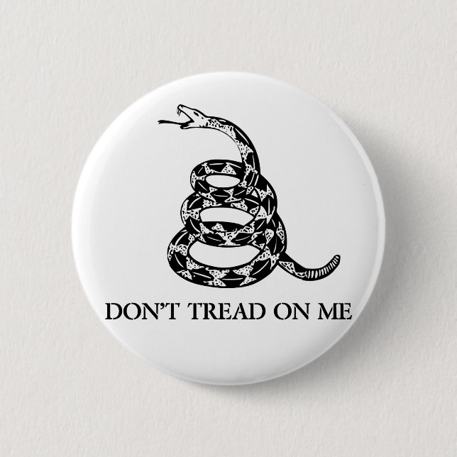 Don't Tread on Me Snake Button (Front)