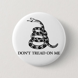Don't Tread on Me Snake Button
