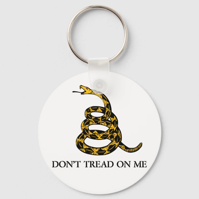 Don't Tread on Me Snake Keychain (Front)
