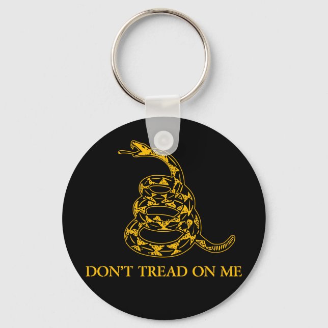 Don't Tread on Me Snake Keychain (Front)