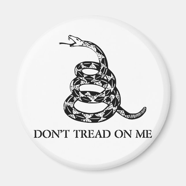 Don't Tread on Me Snake Magnet (Front)