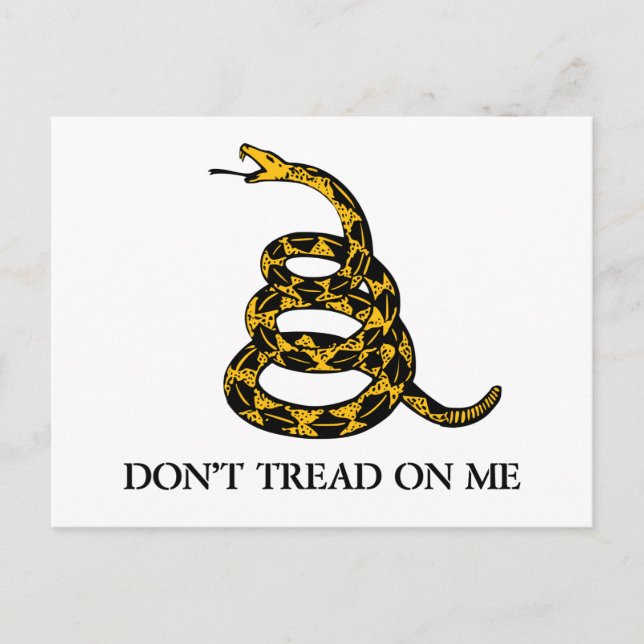 Don't Tread on Me Snake Postcard (Front)