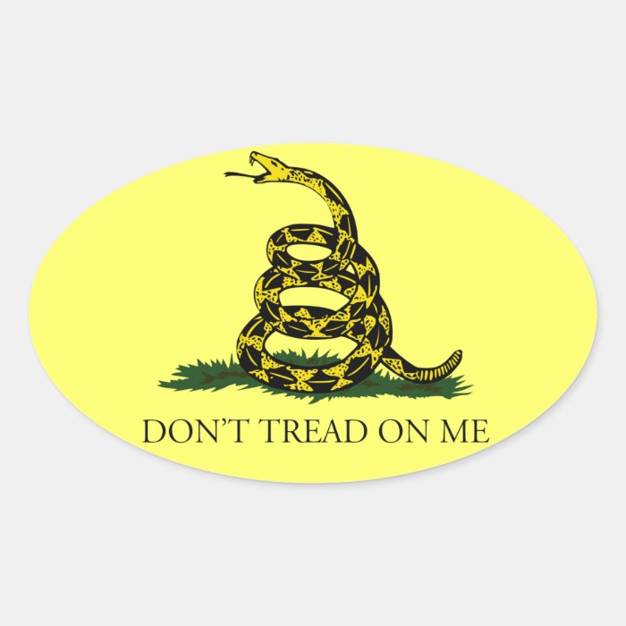 Don't tread on me sticker