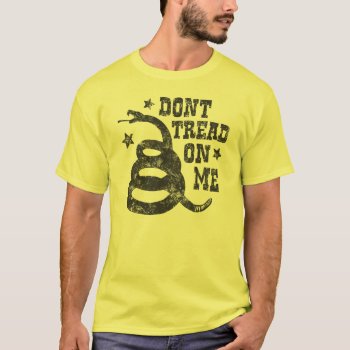 Don't Tread On Me! T-shirt by designdivastuff at Zazzle