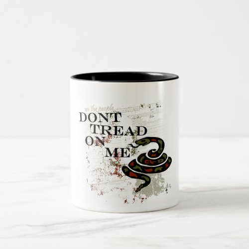 Dont Tread on Me Two_Tone Coffee Mug