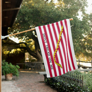 Don't Tread on Me (United States Naval Jack) House House Flag