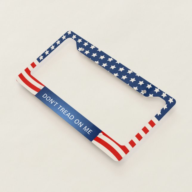 DON'T TREAD ON ME US FLAG LICENSE PLATE FRAME (3/4)