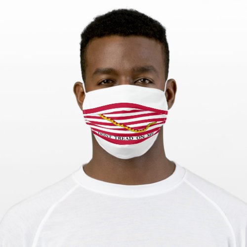 Dont Tread on Me US Naval Jack Adult Cloth Face Mask