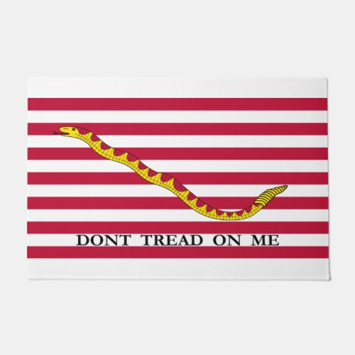 Dont Tread on Me US Naval Jack Doormat