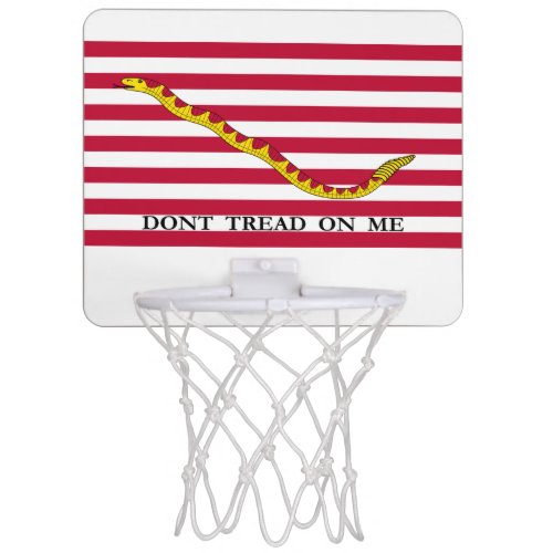 Dont Tread on Me US Naval Jack Mini Basketball Hoop