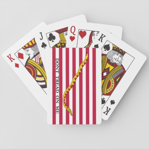 Dont Tread on Me US Naval Jack Playing Cards
